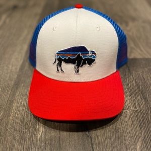 Patagonia Buffalo Red White Blue Hat 